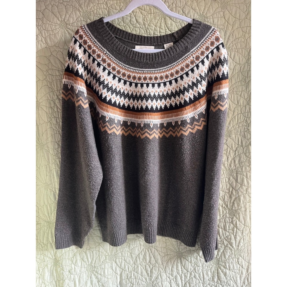 Fair Isle Knit Sweater - Cottagecore